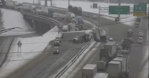Traffic Alert: Tractor-Trailer Crash Blocks I-40 East at I-640 (Asheville Highway