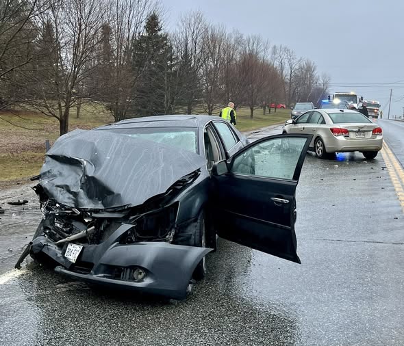Major Crash on Moosehead Trail (Rt. 7) Blocks Road, Three Hospitalized
