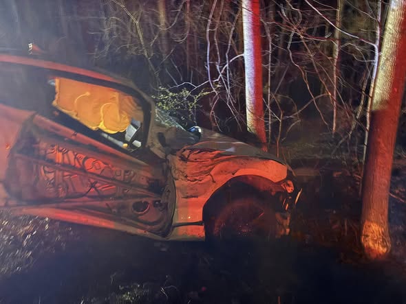 Heroic Response Saves Lives After Late-Night Brushy Mountain Crash