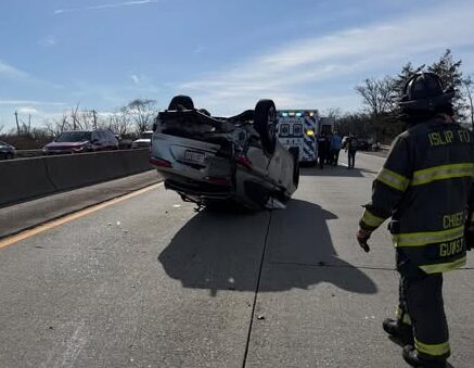 Miracle on Sunrise Highway: Overturned Car, No Serious Injuries Reported