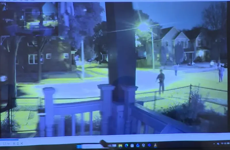 Surveillance Video Reveals Tense Hours Before Officers Were Shot
