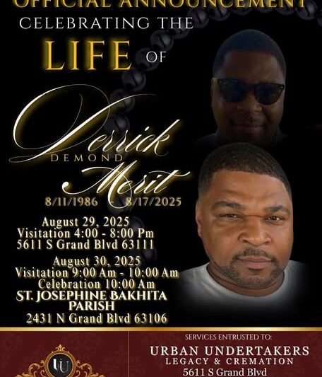 Derrick Merit Obituary, St. Louis County, MO Stabbing Death: Father Killed, Teen Daughter Charged and Ordered to Stand Trial as Adult